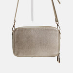 Bolso manos libres garnet de cuero para mujer - Oro