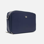 Bolso manos libres garnet de cuero para mujer - Azul