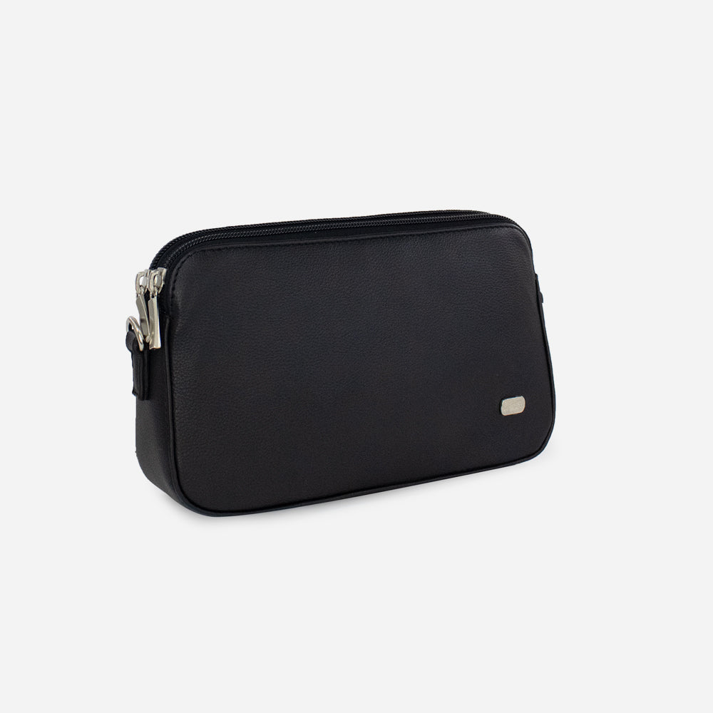 Bolso manos libres minca de sintético para mujer - Negro