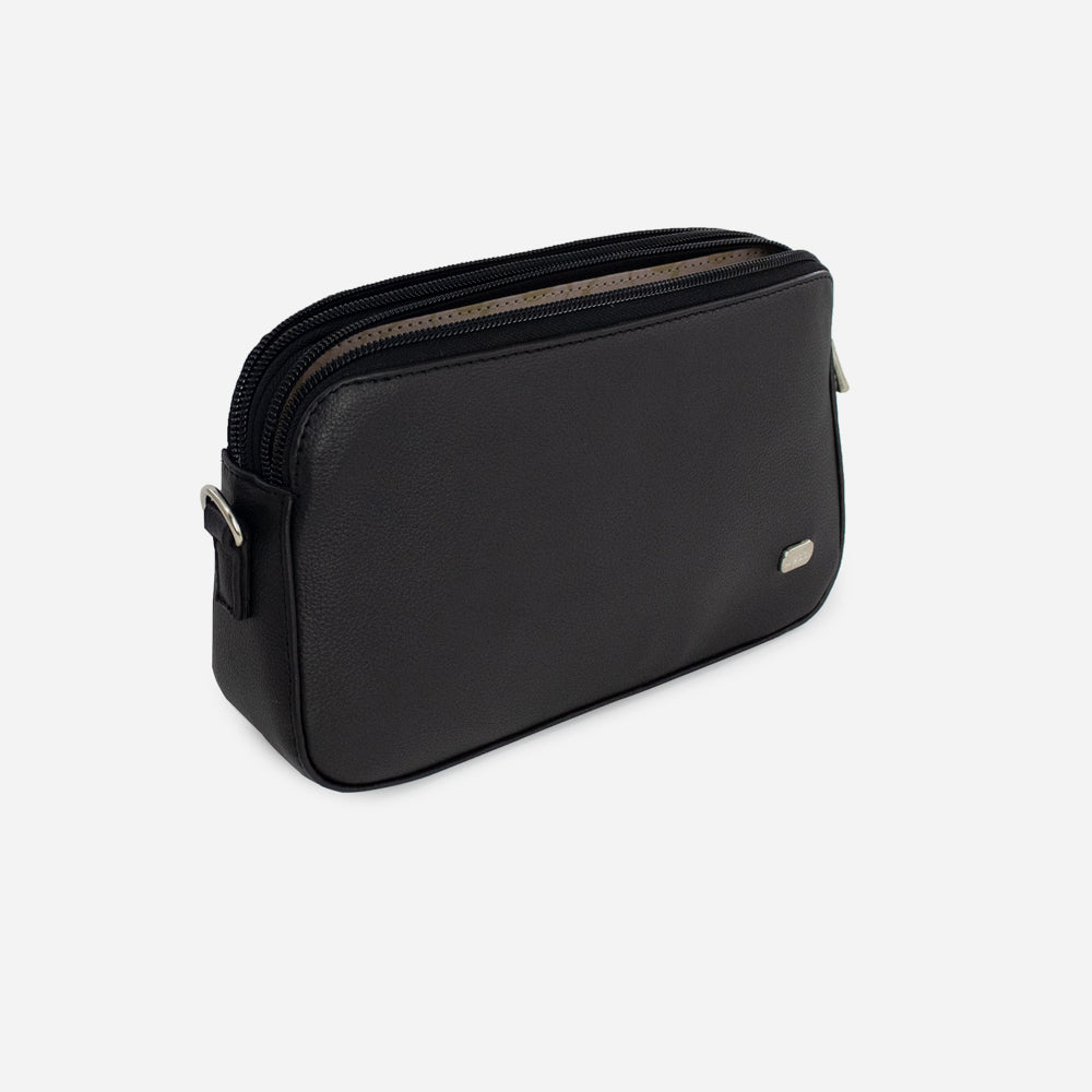 Bolso manos libres minca de sintético para mujer - Negro