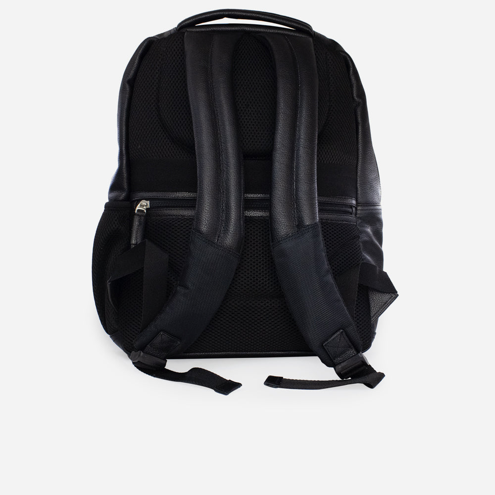 Morral mora de cuero para hombre - Negro