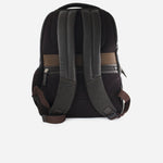 Morral mora de cuero para hombre - Café