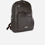 Morral mora de cuero para hombre - Café