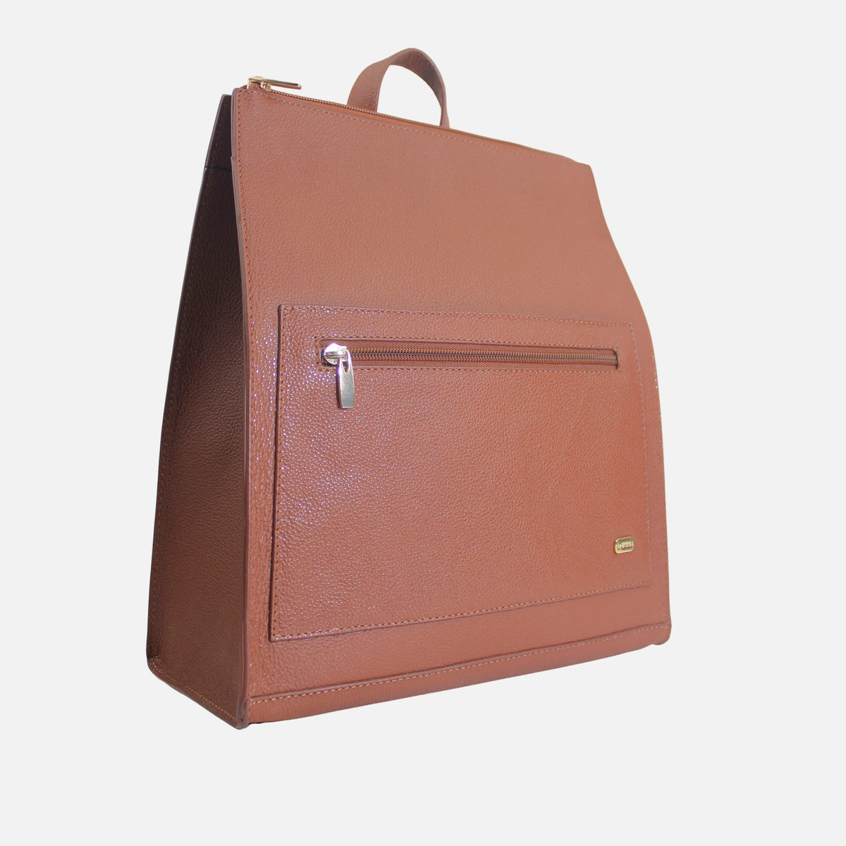 Morral leticia de cuero para mujer - Arena