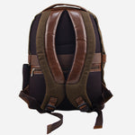 Morral idella de cuero graso para hombre - Café