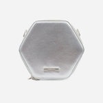 Bolso manos libres duna de cuero para mujer - Plata