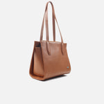 Cartera athanas de cuero para mujer - Miel