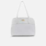 Cartera odona de cuero para mujer - Blanco