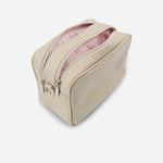 Bolso manos libres asa de cuero para mujer - Taupe