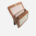 Bolso manos libres alexia de cuero para mujer - Miel