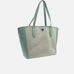 Cartera tilda de cuero para mujer - Celeste