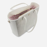 Cartera tilda de cuero para mujer - Hueso