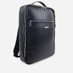 Morral cristal de cuero para hombre - Negro