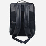 Morral cristal de cuero para hombre - Negro