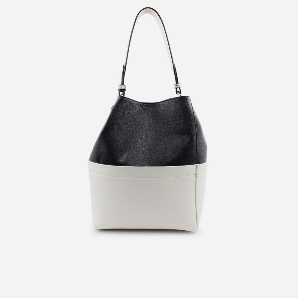 Cartera vivian de cuero para mujer - Negro