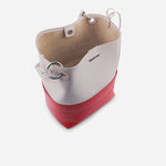 Cartera vivian de cuero para mujer - Rosado