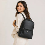 Morral marea de cuero para mujer - Negro