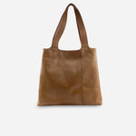 Cartera orlena de cuero para mujer - Almendra