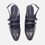 Tacones denim de sintético para mujer - Gris