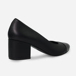 Tacones bianca de charol para mujer - Negro