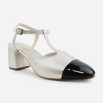 Tacones roselle de charol para mujer - Plata