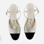 Tacones roselle de charol para mujer - Plata