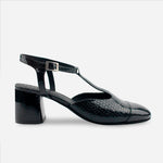 Tacones roselle de charol para mujer - Negro