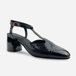 Tacones roselle de charol para mujer - Negro