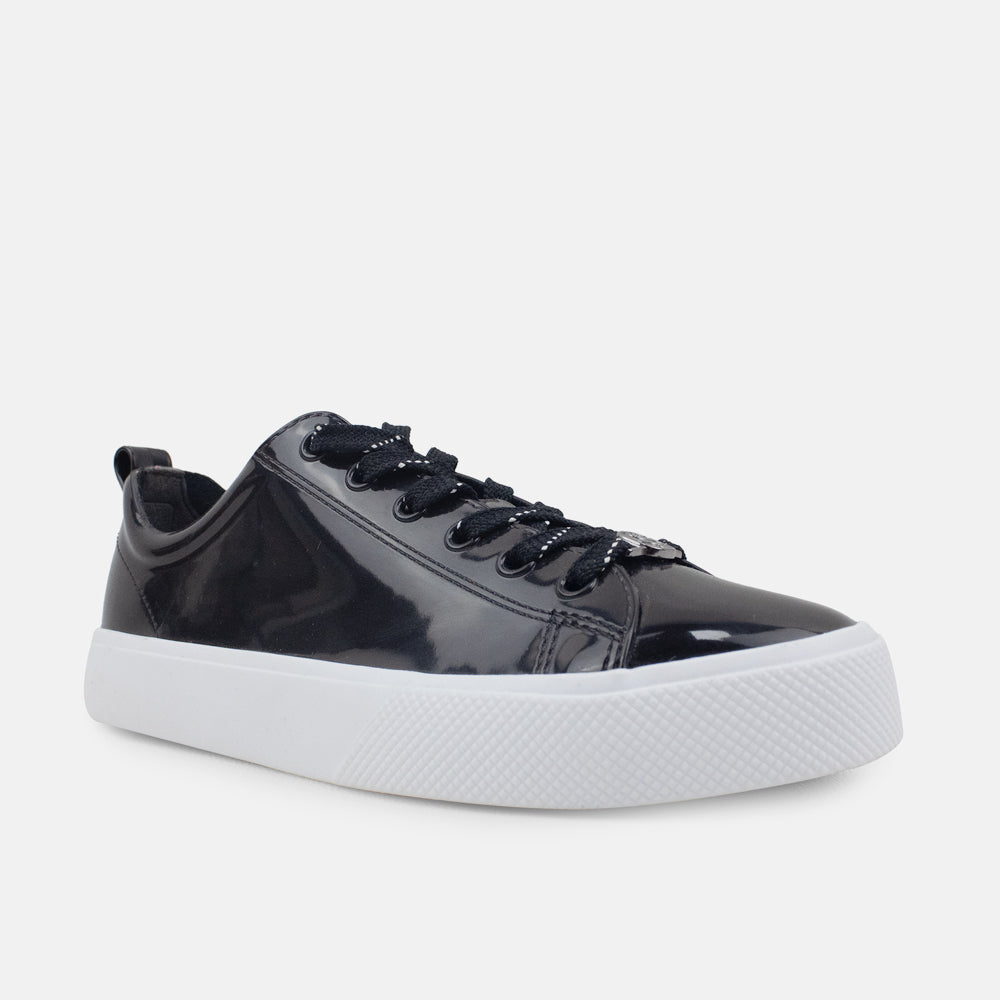 Tenis Sneakers nucifera de sintético para mujer - Negro