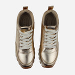 Tenis Sneakers diera de sintético para mujer - Oro