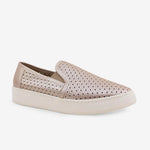 Tenis Sin Cordones odina de cuero para mujer - Oro