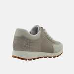 Tenis bromelias de cuero para mujer - Gris