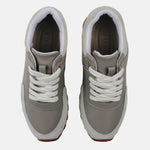 Tenis bromelias de cuero para mujer - Gris