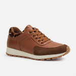 Tenis bromelias de cuero para mujer - Miel