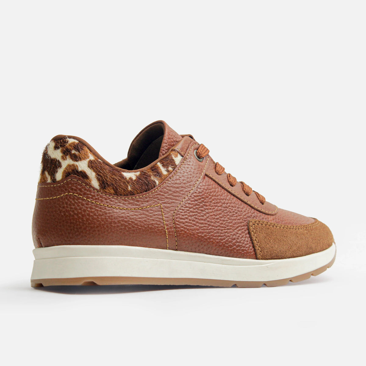 Tenis bromelias de cuero para mujer - Brandy