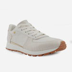 Tenis Sneakers borba de cuero para mujer - Hueso