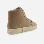 Botin deportivo ayla de cuero para mujer - Almendra