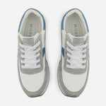 Tenis con plataforma cielo de cuero para mujer - Blanco