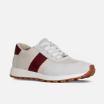 Tenis glyn de cuero para mujer - Rojo