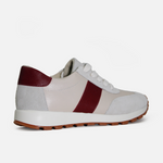 Tenis glyn de cuero para mujer - Rojo