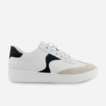 Tenis lourdes de cuero para mujer - Blanco