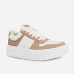 Tenis con plataforma lilith de sintético para mujer - Beige