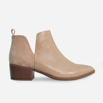 Botin plano lune de sintético para mujer - Taupe