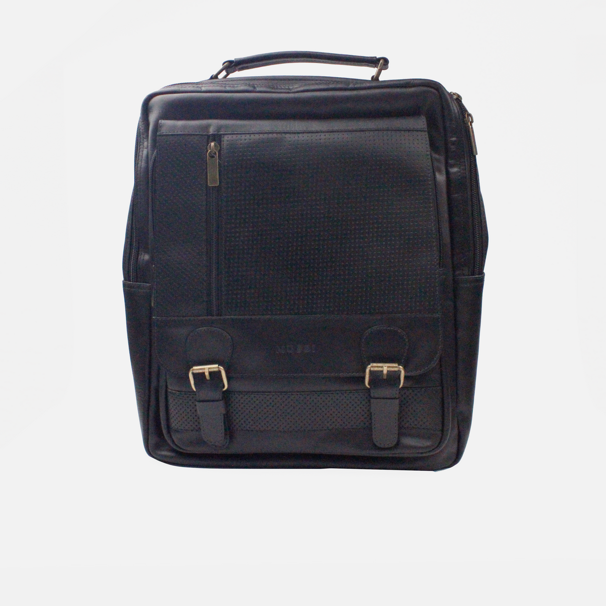 Morral jaden de cuero para hombre - Negro
