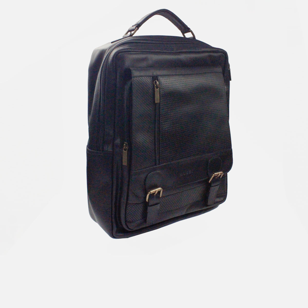 Morral jaden de cuero para hombre - Negro