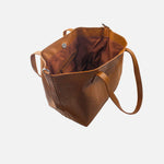 Cartera eleonor de cuero para mujer - Miel