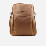 Morral vittoria de cuero para mujer - Miel