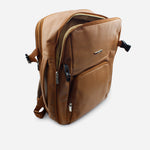 Morral vittoria de cuero para mujer - Miel