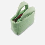 Bolso manos libres hanna de cuero para mujer - Menta