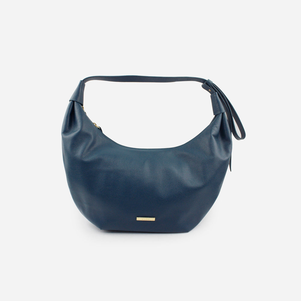 Cartera atenas de cuero para mujer - Azul